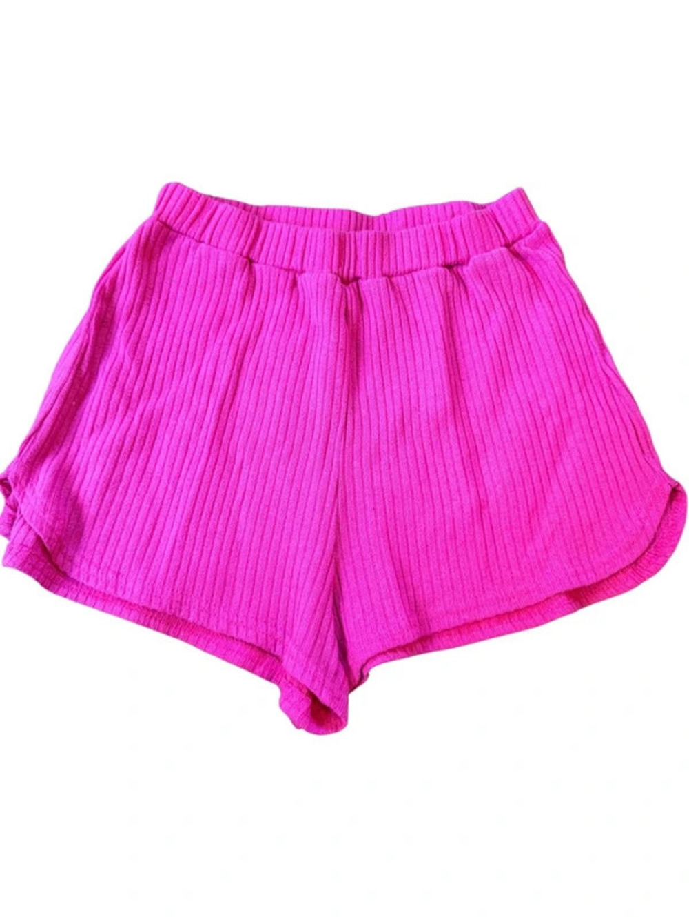 Shein women’s pink stretchy short shorts size small skuA